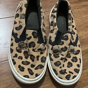 Old Navy Tan and Black Leopard Kids Sneakers